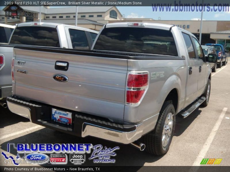 Brilliant Silver Metallic / Stone/Medium Stone 2009 Ford F150 XLT SFE SuperCrew