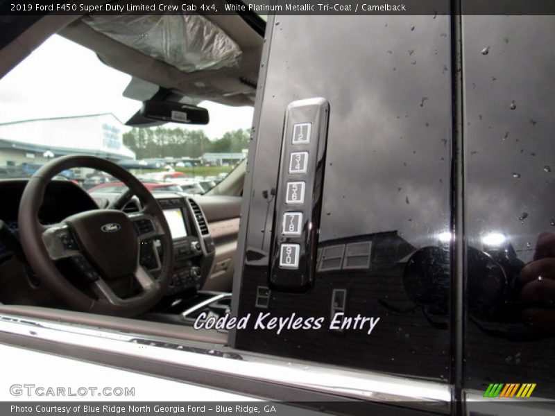 White Platinum Metallic Tri-Coat / Camelback 2019 Ford F450 Super Duty Limited Crew Cab 4x4