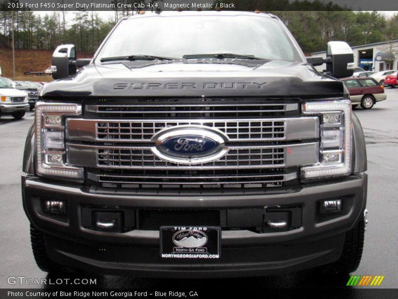 Magnetic Metallic / Black 2019 Ford F450 Super Duty Platinum Crew Cab 4x4