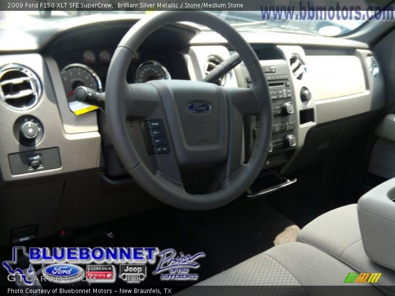 Brilliant Silver Metallic / Stone/Medium Stone 2009 Ford F150 XLT SFE SuperCrew