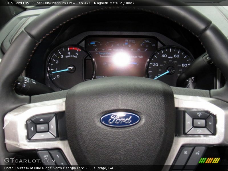 Magnetic Metallic / Black 2019 Ford F450 Super Duty Platinum Crew Cab 4x4