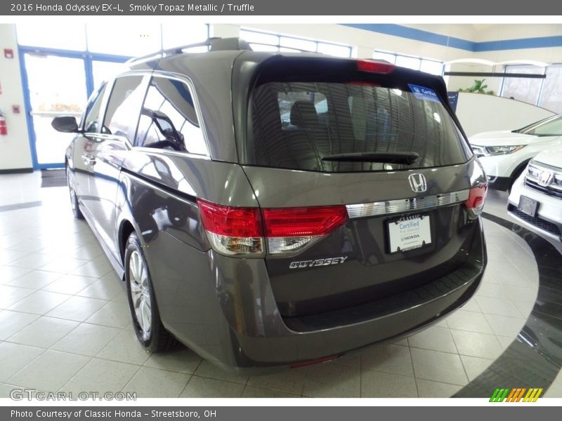 Smoky Topaz Metallic / Truffle 2016 Honda Odyssey EX-L