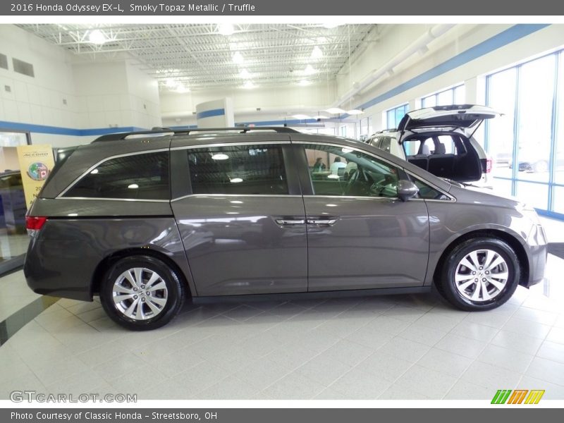 Smoky Topaz Metallic / Truffle 2016 Honda Odyssey EX-L