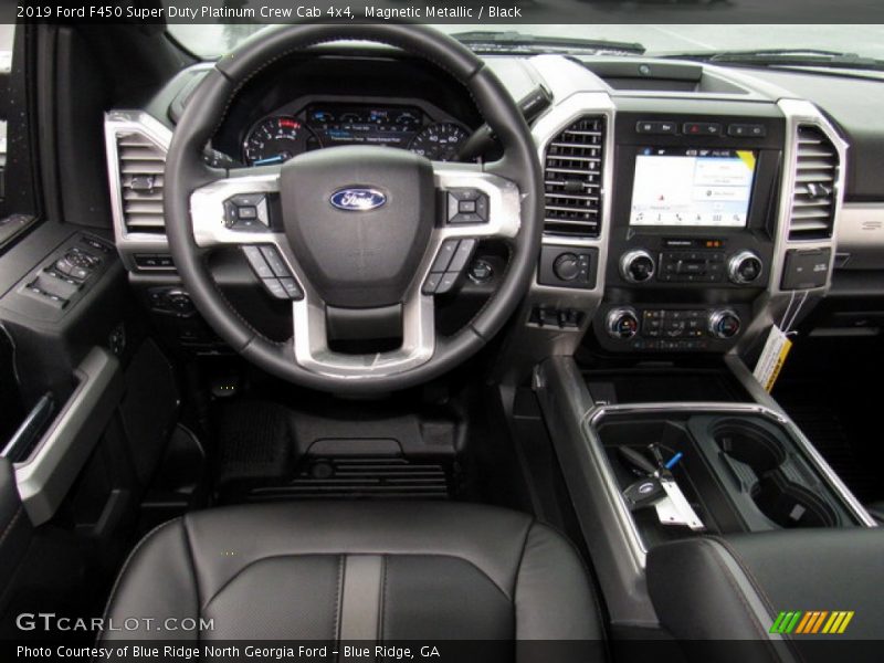 Magnetic Metallic / Black 2019 Ford F450 Super Duty Platinum Crew Cab 4x4