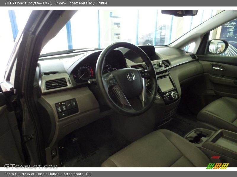 Smoky Topaz Metallic / Truffle 2016 Honda Odyssey EX-L