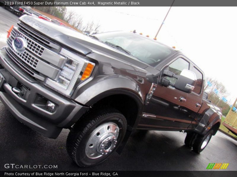 Magnetic Metallic / Black 2019 Ford F450 Super Duty Platinum Crew Cab 4x4