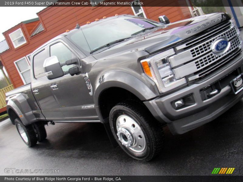 Magnetic Metallic / Black 2019 Ford F450 Super Duty Platinum Crew Cab 4x4