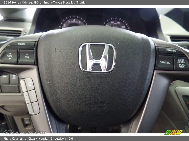 Smoky Topaz Metallic / Truffle 2016 Honda Odyssey EX-L