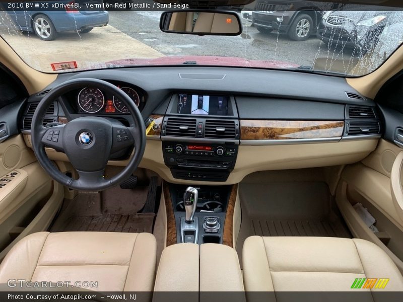 Vermilion Red Metallic / Sand Beige 2010 BMW X5 xDrive48i