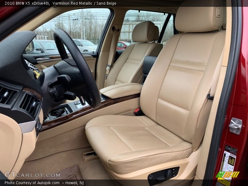 Vermilion Red Metallic / Sand Beige 2010 BMW X5 xDrive48i