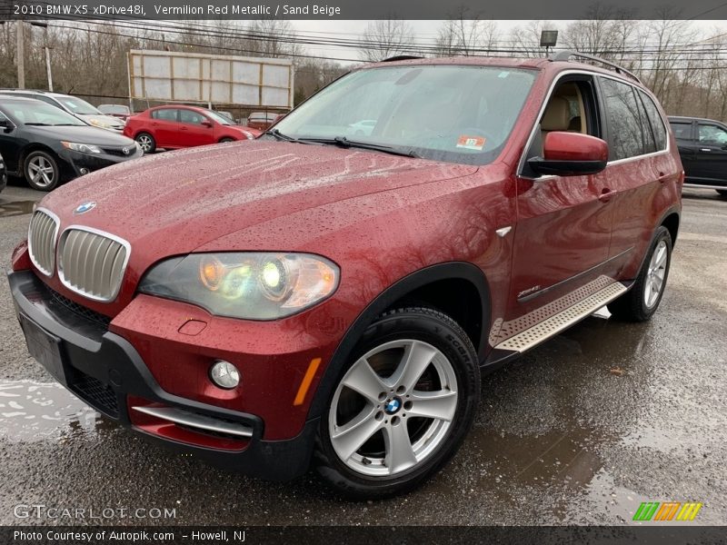 Vermilion Red Metallic / Sand Beige 2010 BMW X5 xDrive48i