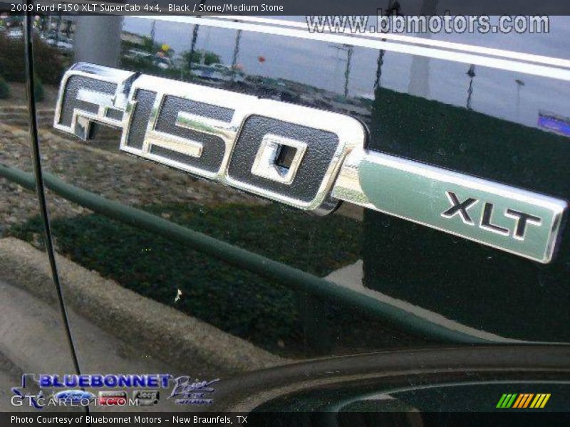 Black / Stone/Medium Stone 2009 Ford F150 XLT SuperCab 4x4