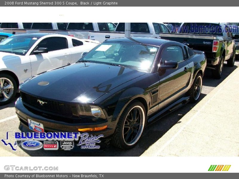 Black / Light Graphite 2008 Ford Mustang Sherrod 300 S Coupe