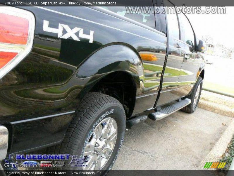 Black / Stone/Medium Stone 2009 Ford F150 XLT SuperCab 4x4