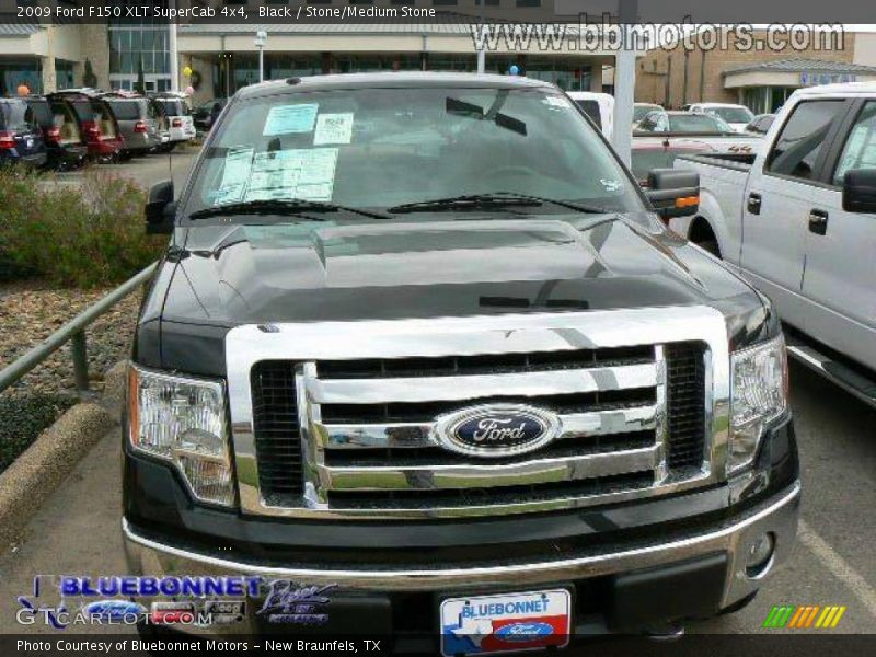 Black / Stone/Medium Stone 2009 Ford F150 XLT SuperCab 4x4