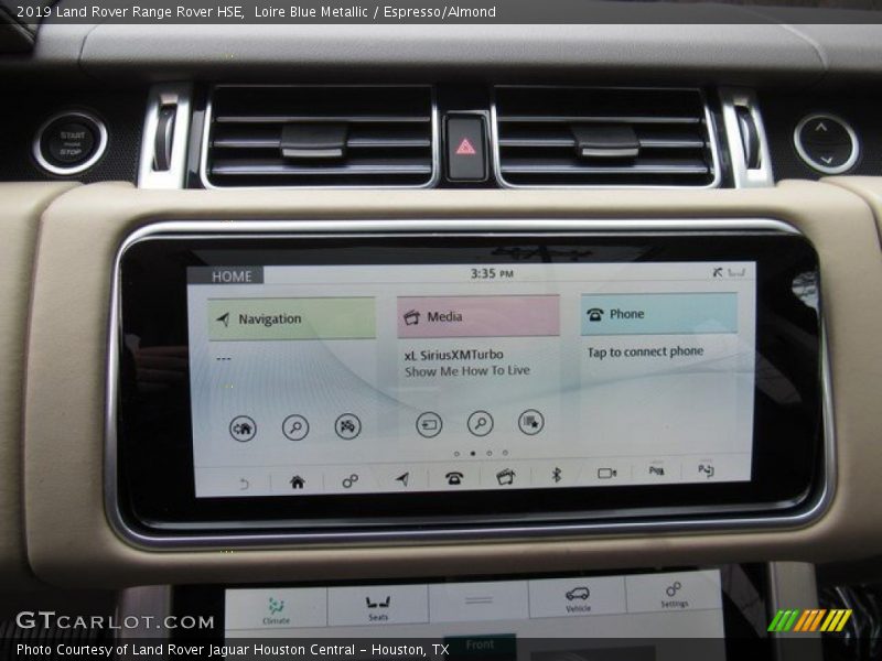 Loire Blue Metallic / Espresso/Almond 2019 Land Rover Range Rover HSE