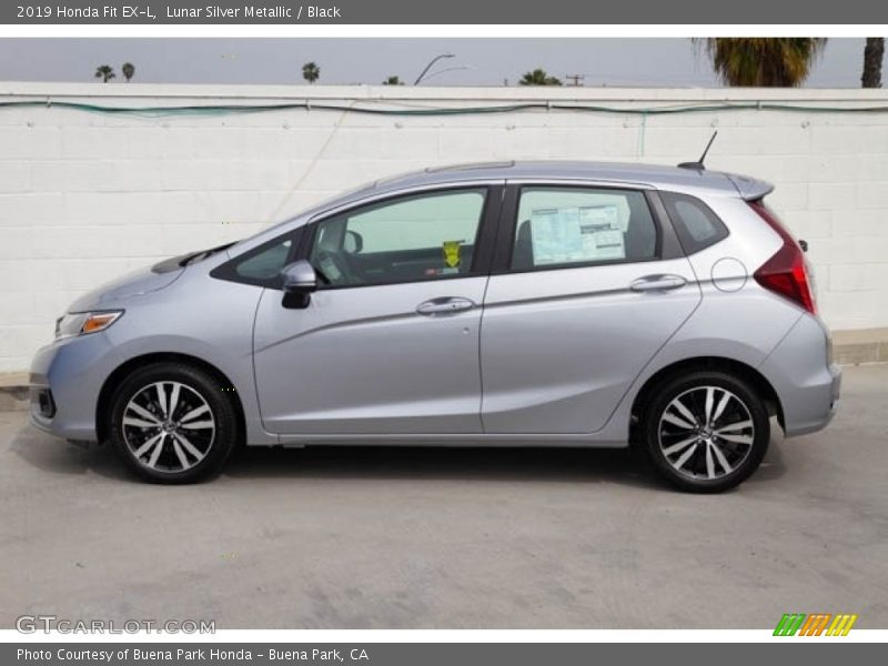 Lunar Silver Metallic / Black 2019 Honda Fit EX-L