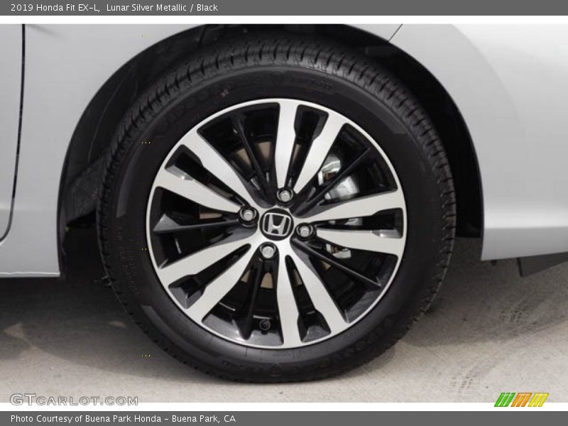 Lunar Silver Metallic / Black 2019 Honda Fit EX-L
