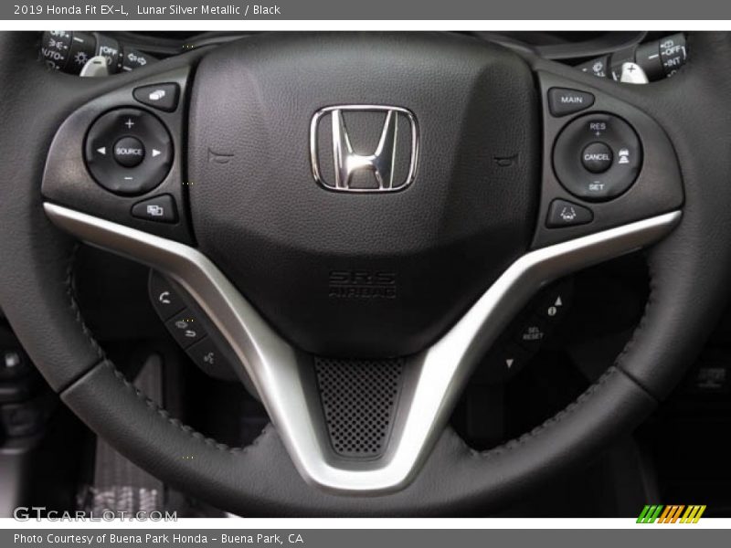 Lunar Silver Metallic / Black 2019 Honda Fit EX-L