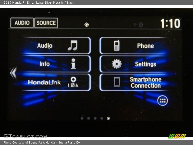 Lunar Silver Metallic / Black 2019 Honda Fit EX-L