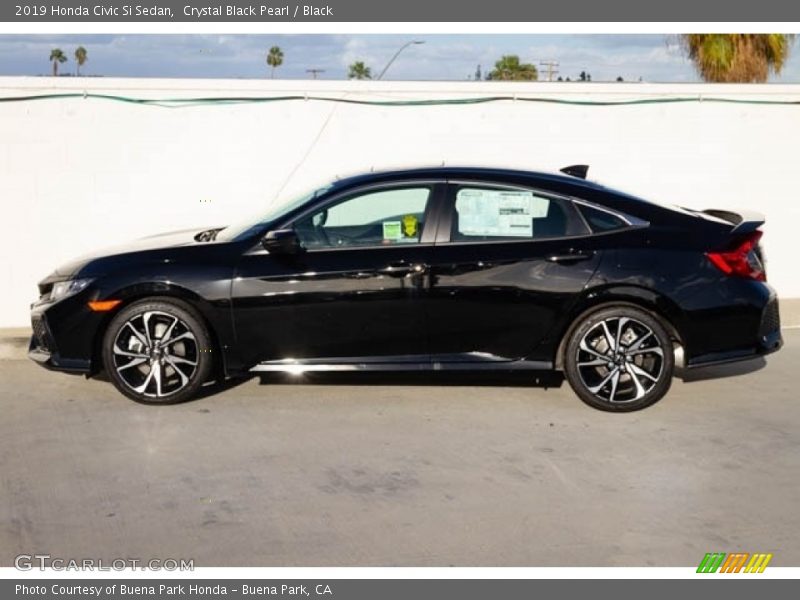 Crystal Black Pearl / Black 2019 Honda Civic Si Sedan