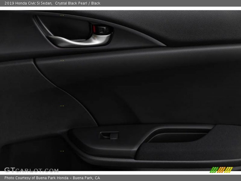 Crystal Black Pearl / Black 2019 Honda Civic Si Sedan