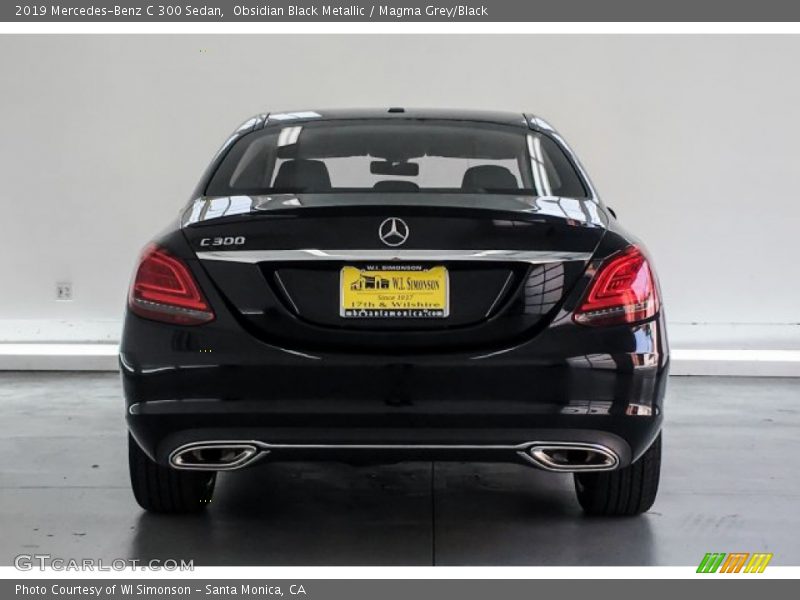 Obsidian Black Metallic / Magma Grey/Black 2019 Mercedes-Benz C 300 Sedan