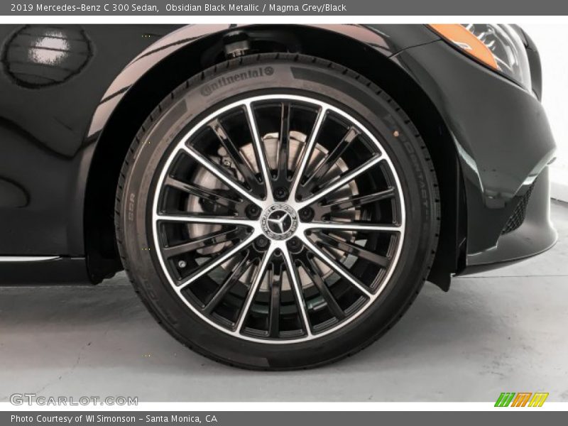 Obsidian Black Metallic / Magma Grey/Black 2019 Mercedes-Benz C 300 Sedan