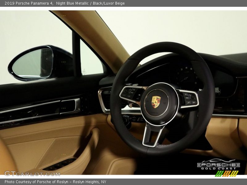 Night Blue Metallic / Black/Luxor Beige 2019 Porsche Panamera 4