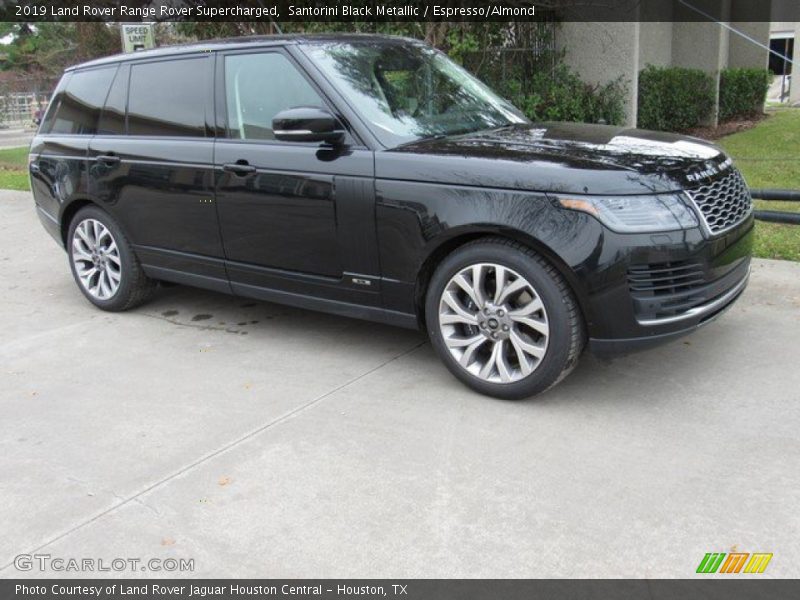 Santorini Black Metallic / Espresso/Almond 2019 Land Rover Range Rover Supercharged