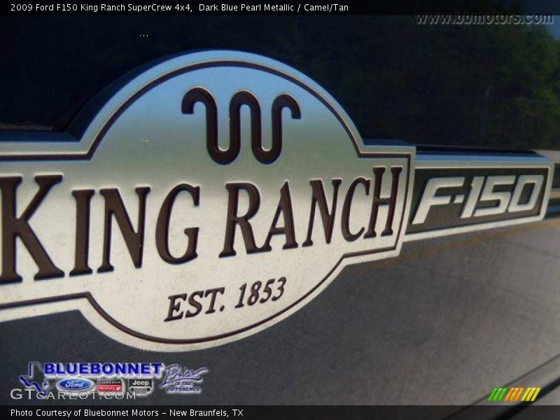 Dark Blue Pearl Metallic / Camel/Tan 2009 Ford F150 King Ranch SuperCrew 4x4