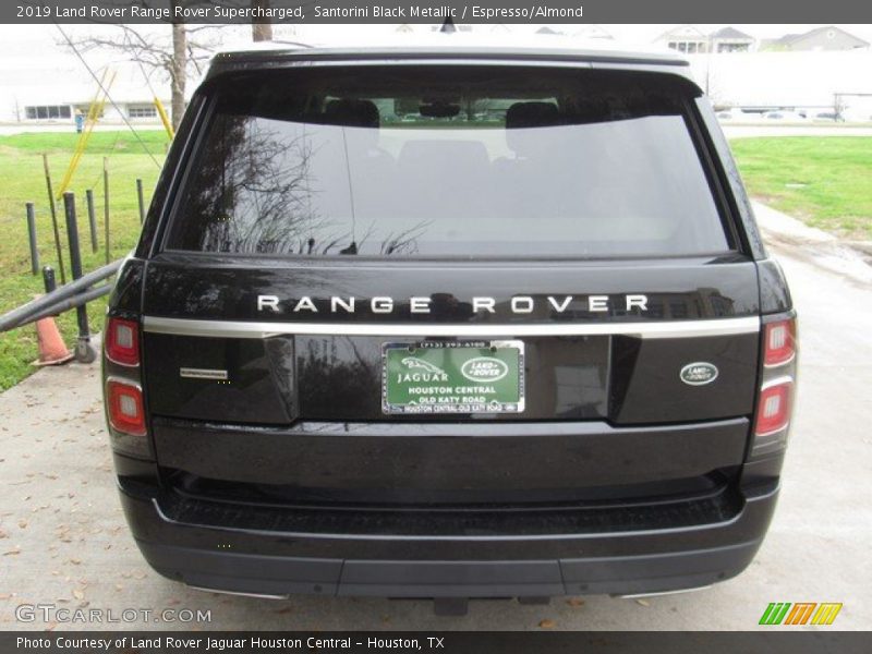 Santorini Black Metallic / Espresso/Almond 2019 Land Rover Range Rover Supercharged