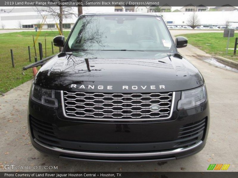 Santorini Black Metallic / Espresso/Almond 2019 Land Rover Range Rover Supercharged