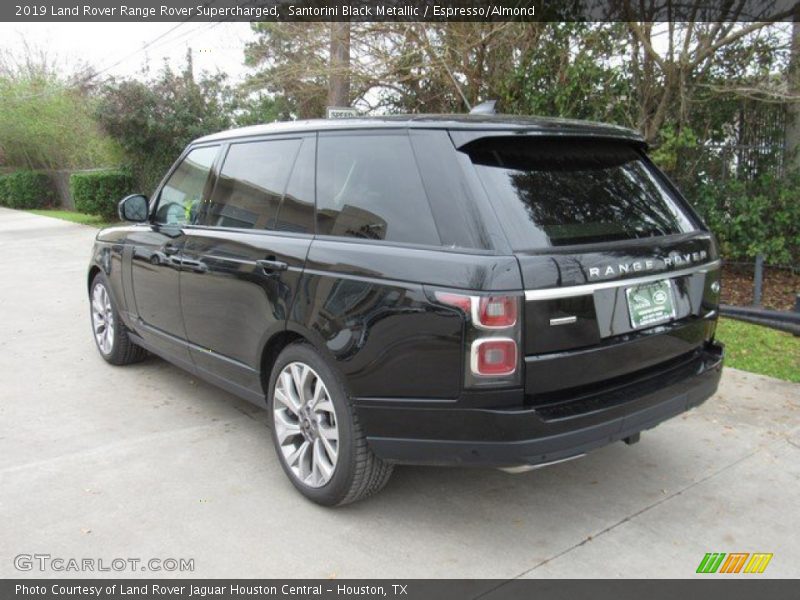 Santorini Black Metallic / Espresso/Almond 2019 Land Rover Range Rover Supercharged