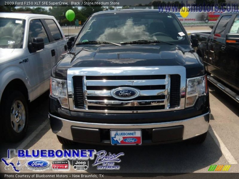 Black / Stone/Medium Stone 2009 Ford F150 XLT SFE SuperCrew