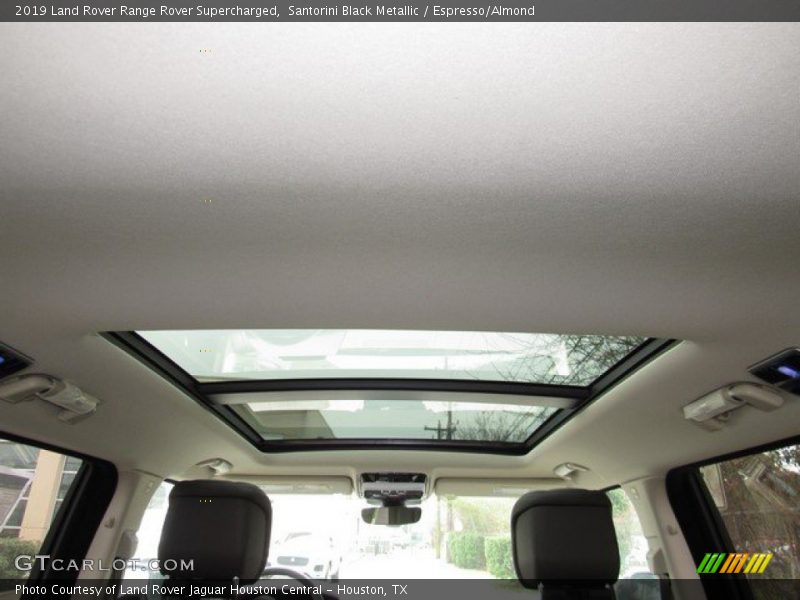 Santorini Black Metallic / Espresso/Almond 2019 Land Rover Range Rover Supercharged