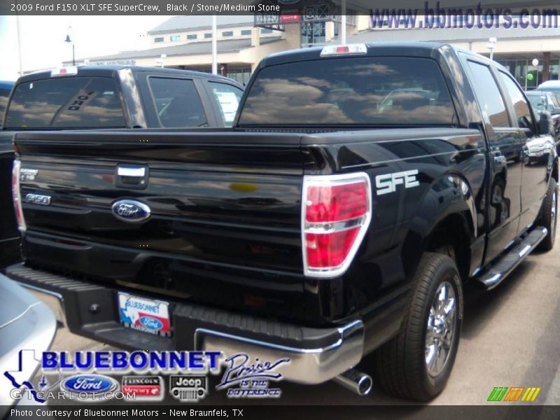 Black / Stone/Medium Stone 2009 Ford F150 XLT SFE SuperCrew