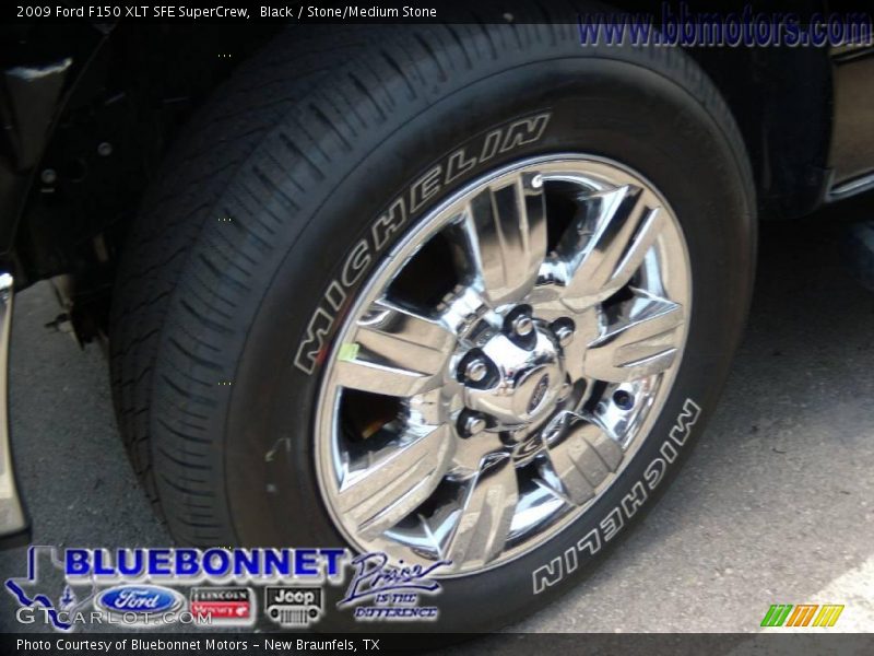 Black / Stone/Medium Stone 2009 Ford F150 XLT SFE SuperCrew