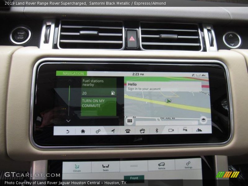 Santorini Black Metallic / Espresso/Almond 2019 Land Rover Range Rover Supercharged