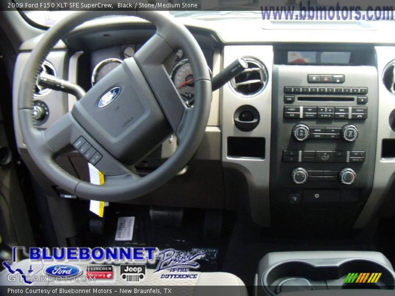 Black / Stone/Medium Stone 2009 Ford F150 XLT SFE SuperCrew