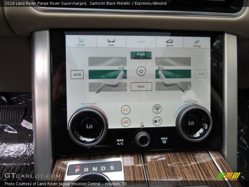 Santorini Black Metallic / Espresso/Almond 2019 Land Rover Range Rover Supercharged