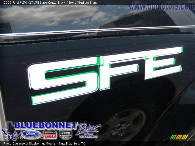 Black / Stone/Medium Stone 2009 Ford F150 XLT SFE SuperCrew