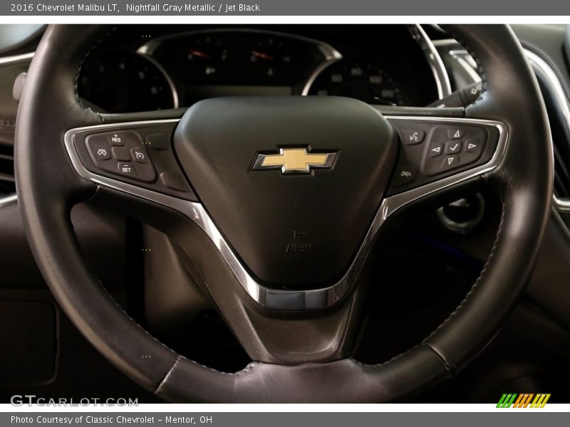 Nightfall Gray Metallic / Jet Black 2016 Chevrolet Malibu LT