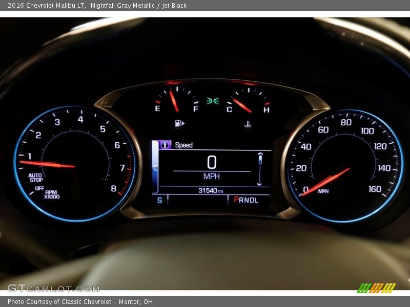 Nightfall Gray Metallic / Jet Black 2016 Chevrolet Malibu LT