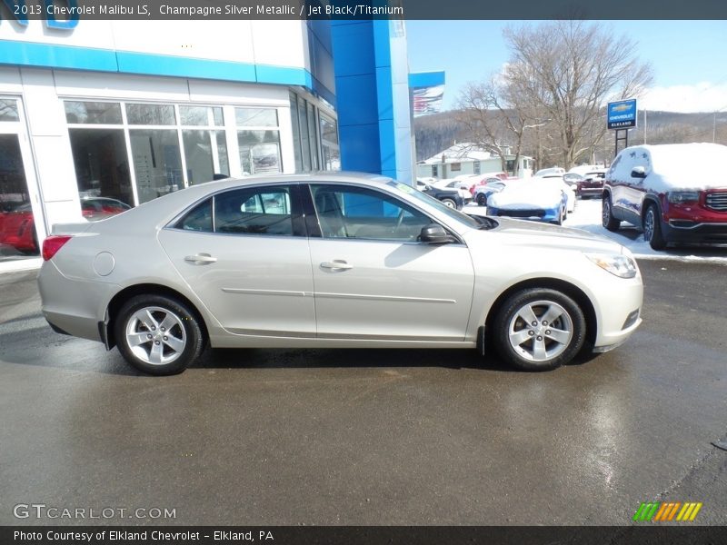 Champagne Silver Metallic / Jet Black/Titanium 2013 Chevrolet Malibu LS