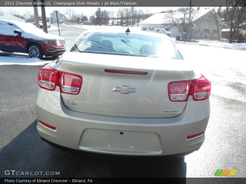 Champagne Silver Metallic / Jet Black/Titanium 2013 Chevrolet Malibu LS