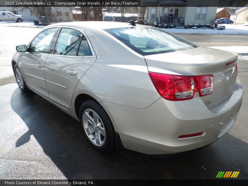 Champagne Silver Metallic / Jet Black/Titanium 2013 Chevrolet Malibu LS