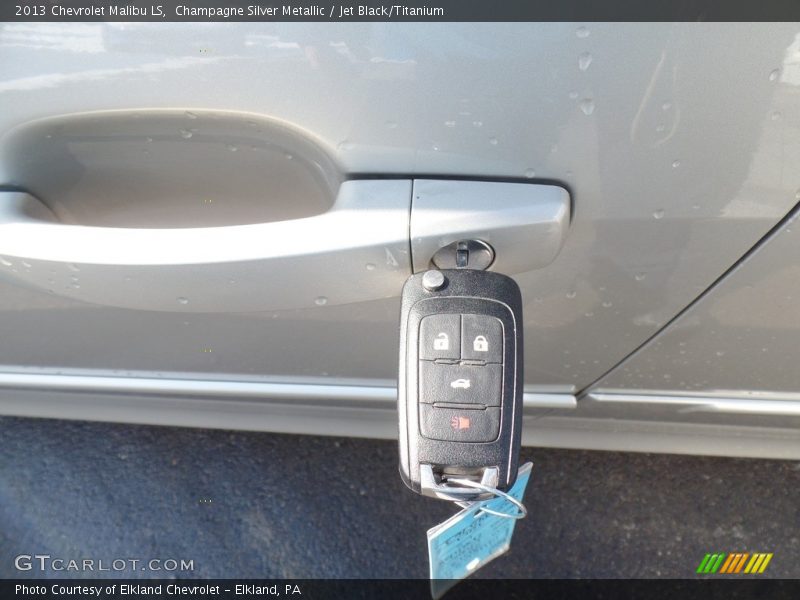 Champagne Silver Metallic / Jet Black/Titanium 2013 Chevrolet Malibu LS