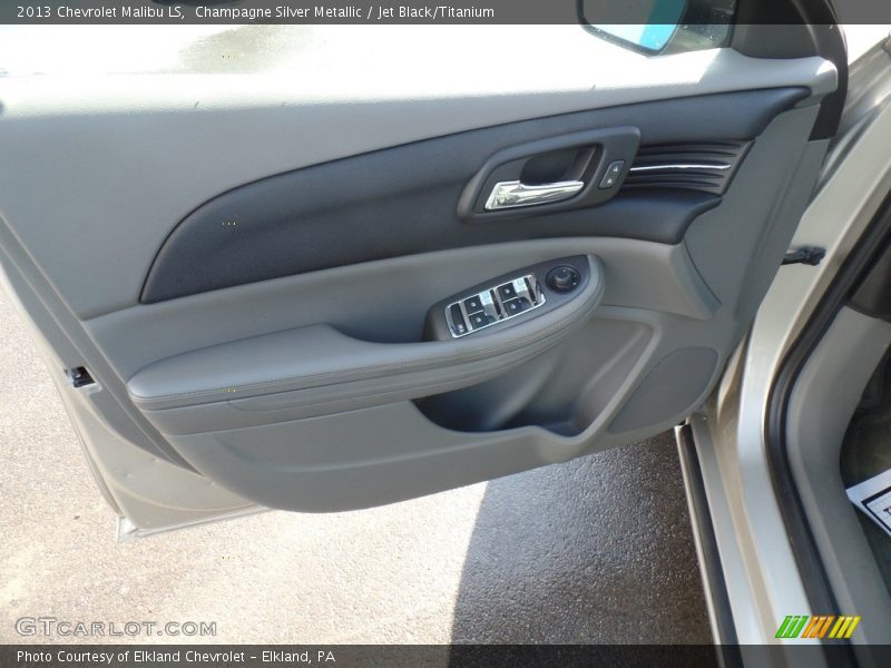 Champagne Silver Metallic / Jet Black/Titanium 2013 Chevrolet Malibu LS