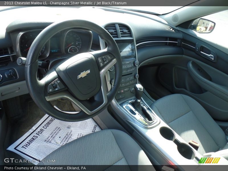 Champagne Silver Metallic / Jet Black/Titanium 2013 Chevrolet Malibu LS